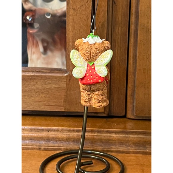 Vintage Hallmark Easter Strawberry Fairy Bear Spring/Summer Ornament - Picture 3 of 4